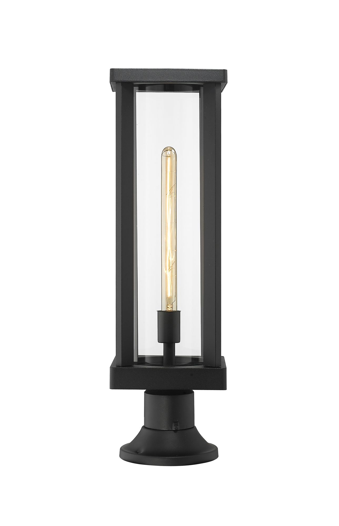 Image 4 Glenwood by Z-Lite Black 22 inch 1 Light Outdoor Pier Mounted Fixture more views