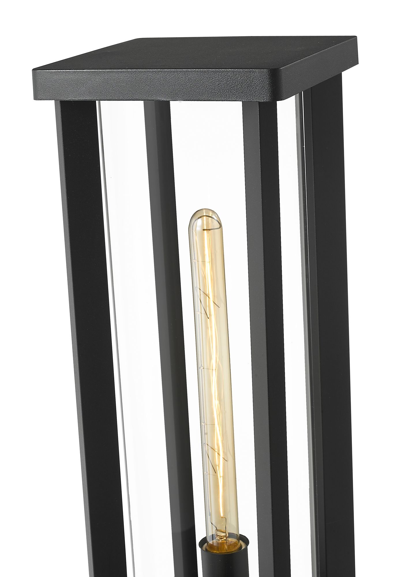 Image 6 Glenwood by Z-Lite Black 22 inch 1 Light Outdoor Pier Mounted Fixture more views