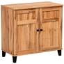 Glidden 29 1/2" Wide Oak Brown 2-Door Shoe Storage Cabinet