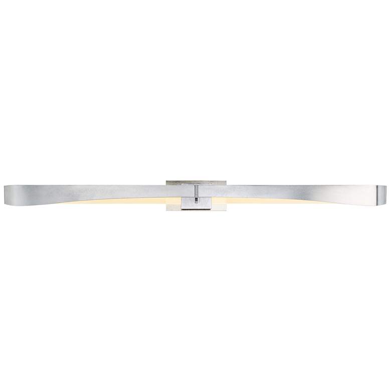 Image 1 Glide 4 1/2" High Vintage Platinum LED Wall Sconce