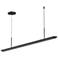 Glide™ 40" Wide Satin Black LED Kitchen Island Light Pendant