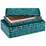 Glimmer Blue and Green Rectangular Decorative Boxes Set of 2