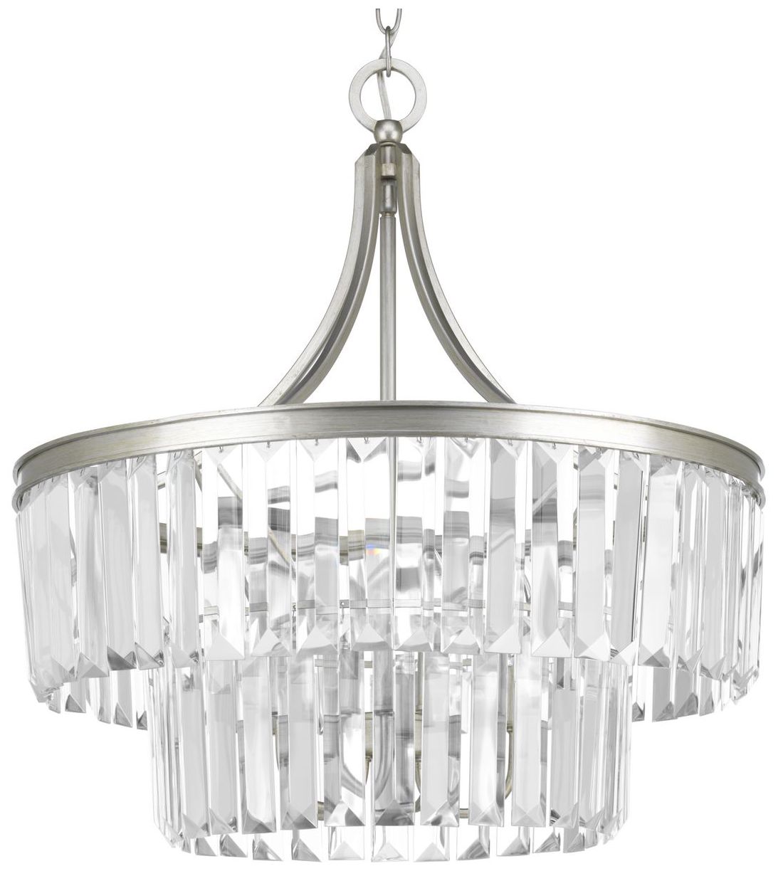 Glimmer Collection Five-Light Clear Glass Pendant Light