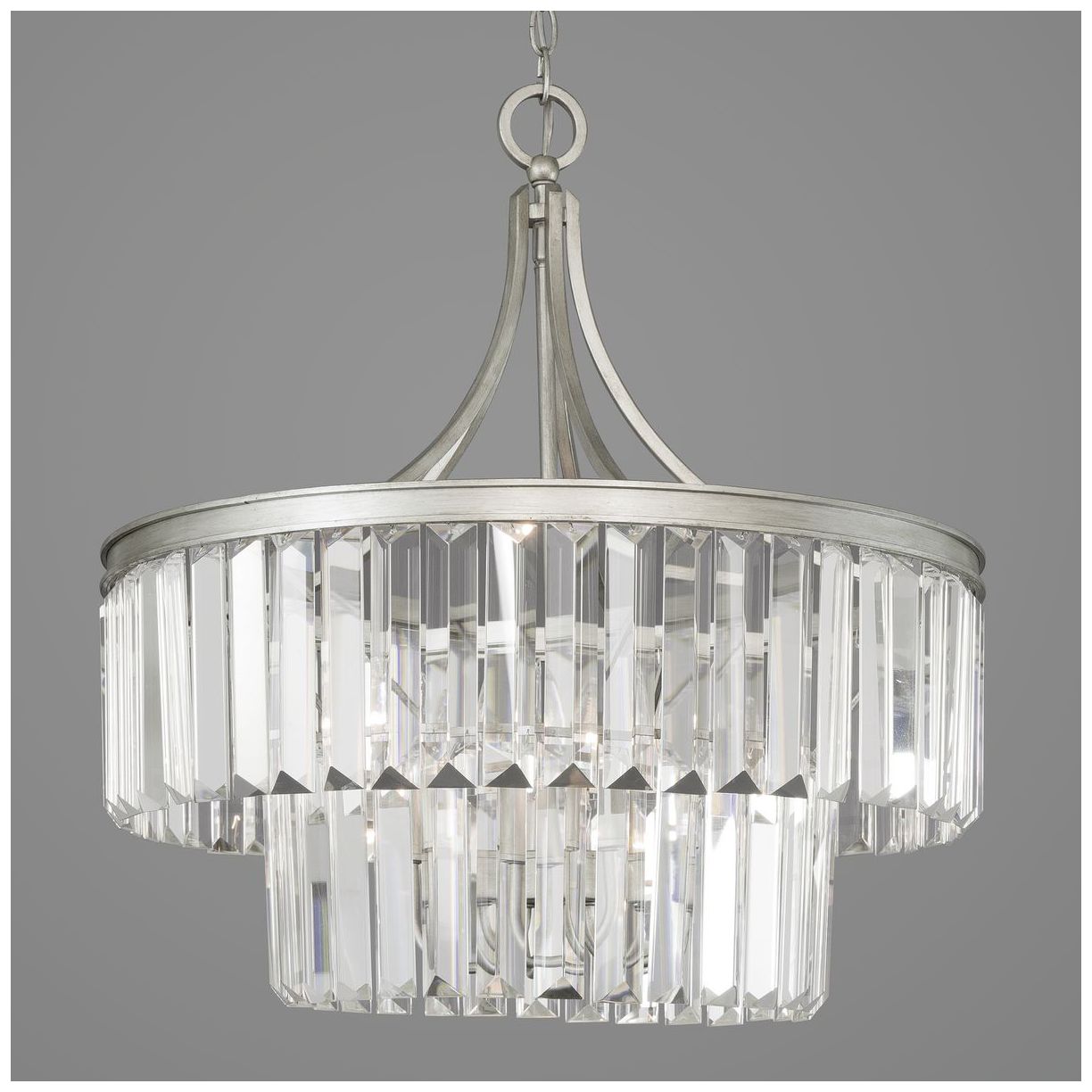 Glimmer Collection Five-Light Clear Glass Pendant Light
