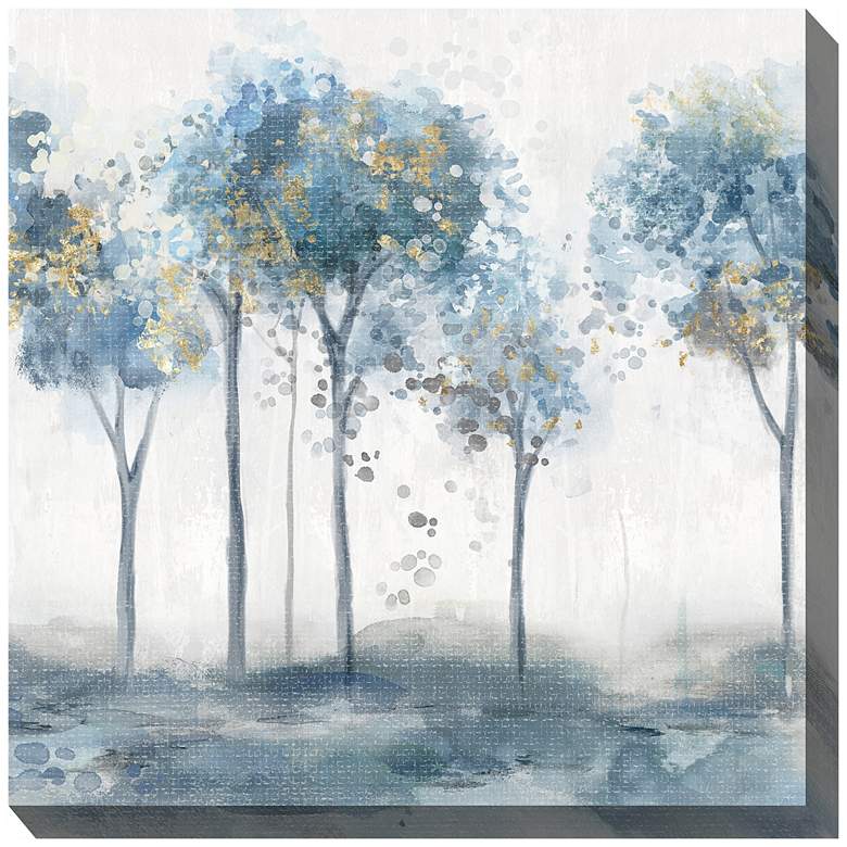 Image 1 Glimmering Mist 2 24" Square Outdoor Canvas Wall Art