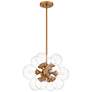 2_Glinda 20"W Brushed Weathered Brass 4-Light Sputnik Pendant