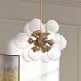1_Glinda 20"W Brushed Weathered Brass 4-Light Sputnik Pendant