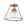 3_Glint 15" Wide Patina Brass Ceiling Light