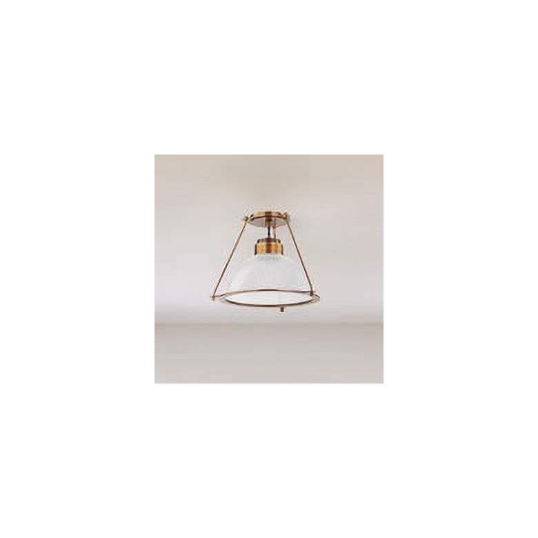 Image 2 Glint 15" Wide Patina Brass Ceiling Light