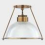 6_Glint 15" Wide Patina Brass Ceiling Light more views
