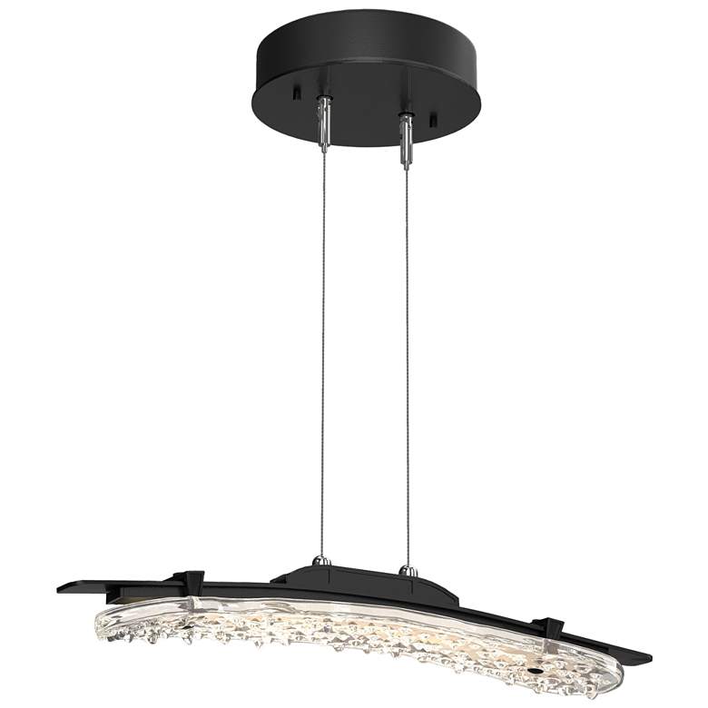 Image 1 Glissade 20" Wide Ink Standard LED Pendant With Clear Glass Shade