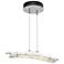Glissade 20" Wide White Standard LED Pendant With Clear Glass Shade