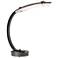 Glissade 22.4" High Oiled Bronze LED Table Lamp w/ Textured Glass Shad