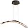 Glissade 43.5" Wide Bronze Large Standard LED Pendant w/ Clear Glass S