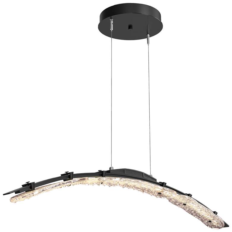 Image 1 Glissade 43.5" Wide Ink Large Standard LED Pendant With Clear Glass Sh