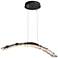 Glissade 43.5"W Oil Rubbed Bronze Large Standard LED Pendant w/ Clear 