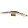 Glissade 5" High Soft Gold LED Bath Sconce With Clear Glass Shade