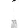 Glissando 11.5"H x 9"W 1-Light Crystal Pendant in Polished Stainl