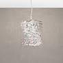 1_Glissando 11.5"H x 9"W 1-Light Crystal Pendant in Polished Stainl