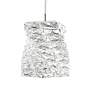 3_Glissando 11.5"H x 9"W 1-Light Crystal Pendant in Polished Stainl more views