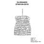 5_Glissando 11.5"H x 9"W 1-Light Crystal Pendant in Polished Stainl more views