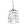 3_Glissando 6.8"H x 4.8"W 1-Light Crystal Pendant in Polished Stain more views