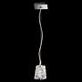 4_Glissando 6.8"H x 4.8"W 1-Light Crystal Pendant in Polished Stain more views