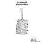6_Glissando 6.8"H x 4.8"W 1-Light Crystal Pendant in Polished Stain more views