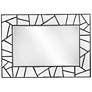 Glitter 39.5 x 27.5 Black Wall Mirror