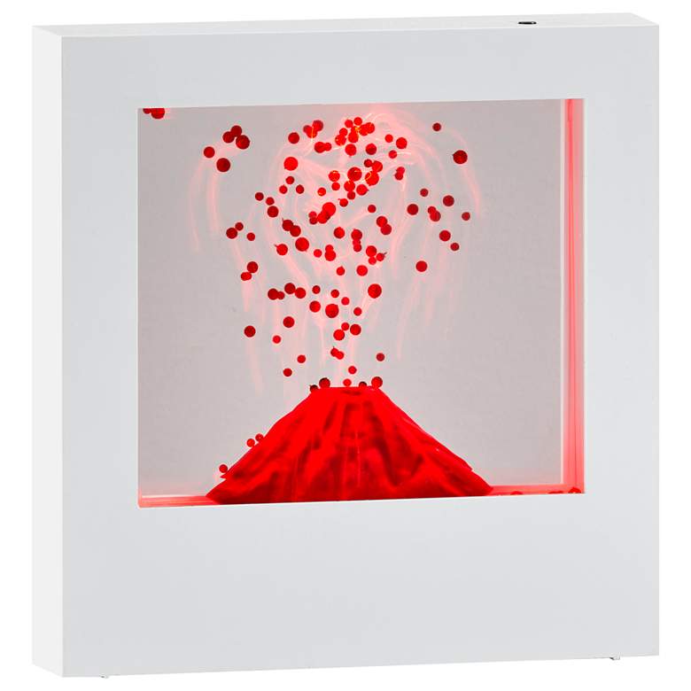 Image 1 Glitter White Battery-Operated Color Changing LED Light Box