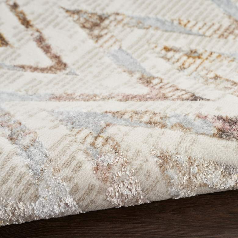 Image 6 Glitz GLZ05 5&#39;3 inchx7&#39;3 inch Multi-Colored Chevron Area Rug more views