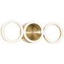 1_Glo 14" LED Wall Sconce - Satin Brass - 3000K