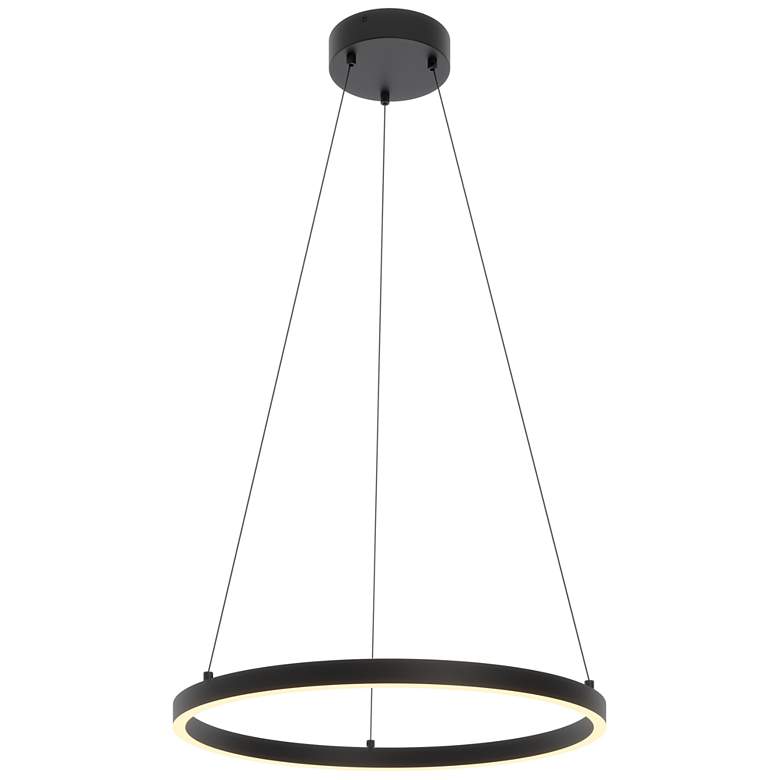 Image 1 Glo 24" LED Pendant Light - Black - 3000K
