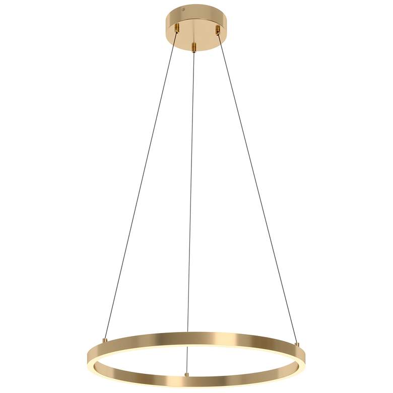 Image 1 Glo 24" LED Pendant Light - Satin Brass - 3000K