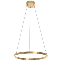 Glo 24" LED Pendant Light - Satin Brass - 3000K