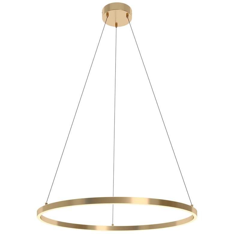 Image 1 Glo 36" LED Pendant Light - Satin Brass - 3000K