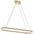 Glo 48" LED Linear Pendant - Satin Brass Finish