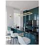 3_Glo 48" LED Linear Pendant - Satin Brass Finish more views