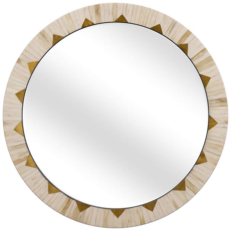 Image 1 Global 30 inchH Boho Styled Wall Mirror