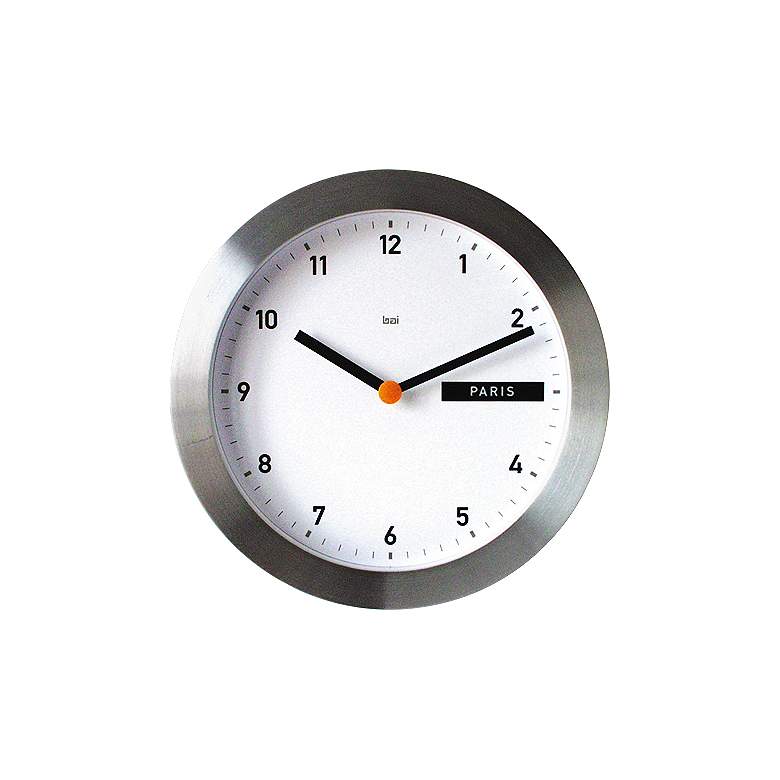 Image 1 Global Destination 11 inch Round Wall Clock 