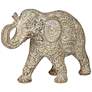 Global Elephant 9" Wide Matte Light Brown Figurine