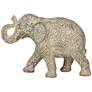 Global Elephant 9" Wide Matte Light Brown Figurine
