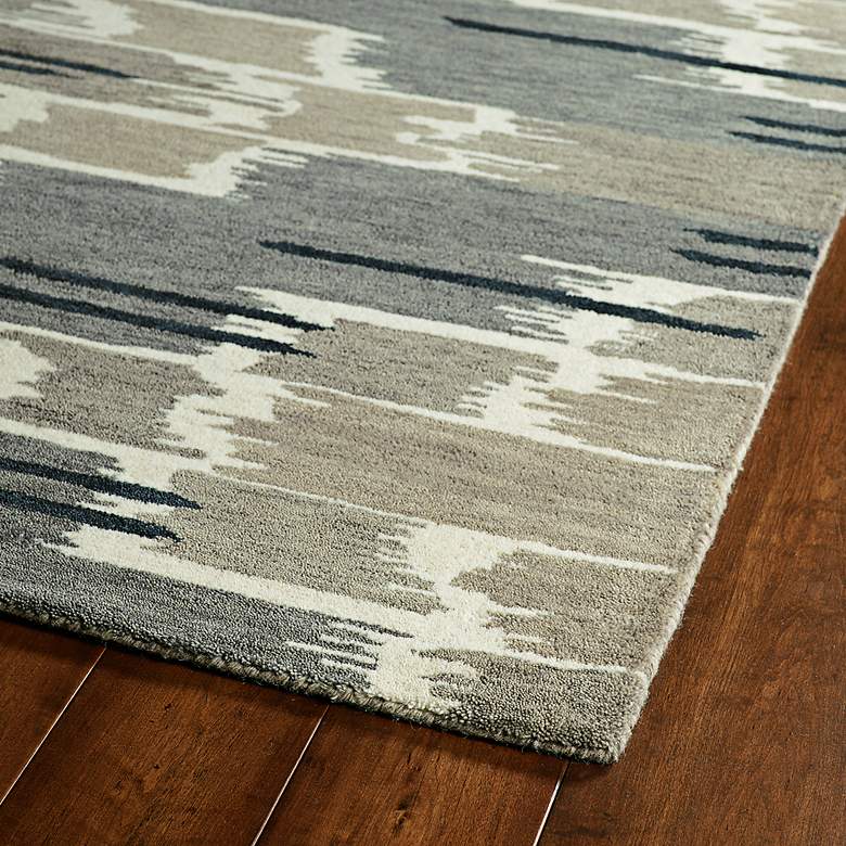 Image 2 Global Inspirations GLB02-75 5&#39;x7&#39;9 inch Gray Wool Area Rug more views