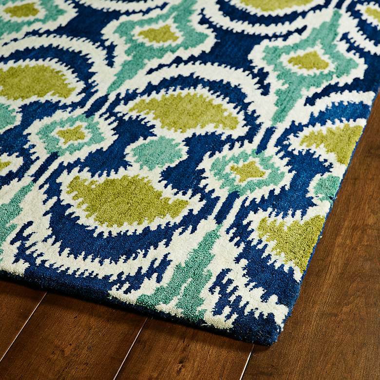 Global Inspirations GLB03-17 5&#39;x7&#39;9 inch Green Wool Area Rug more views