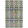 Global Inspirations GLB05-86 5&#39;x7&#39;9" Yellow and Blue Rug