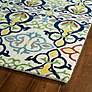 Global Inspirations GLB05-86 5&#39;x7&#39;9" Yellow and Blue Rug