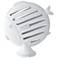 Global Views 19 3/4" High Tropical Fish White Ceramic Table Sculpture