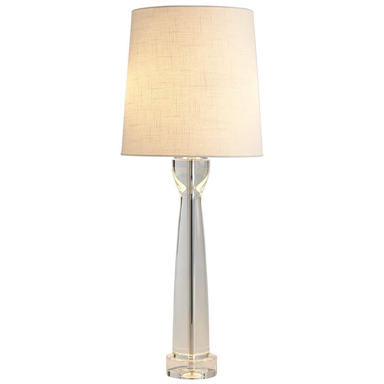 Image 1 Global Views 36" High Modern Crystal Column Table Lamp