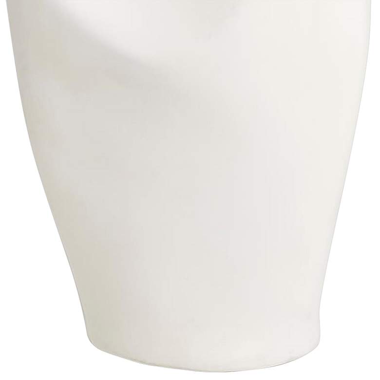 Image 3 Global Views 50 1/4" White and Silver Ceramic Sculpture Floor Lamp more views