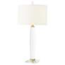 Global Views Bowed Crystal Column 25" High Modern Glass Table Lamp